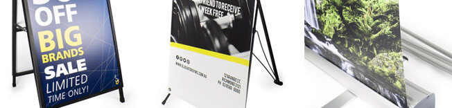 A-Frame, X-Banner & Pull Up Banner