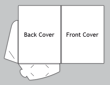 PF-2 One Flap with Gusset Front Diagram