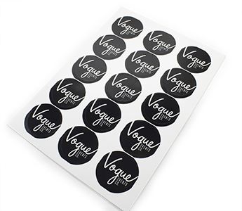 Stickers on Sheets round