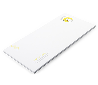 With compliment slips