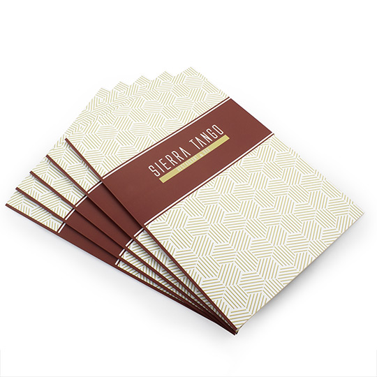 A3 to A4 Menu Laminated and Scored