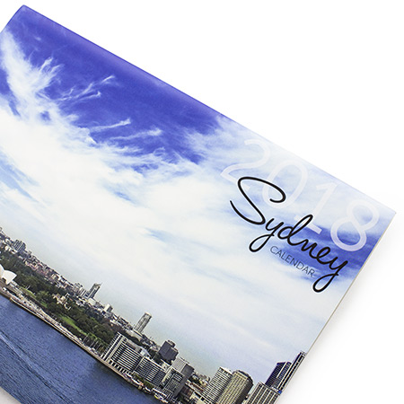 A4 Saddle Stitch Hard Cover Calendar
