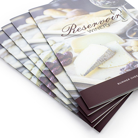 A4 Saddle Stitch Hard Cover 350gsm with Matt Laminate