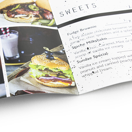 A5 Saddle Stitch Hard Cover 250gsm Gloss Cover with 150gsm Gloss Internals