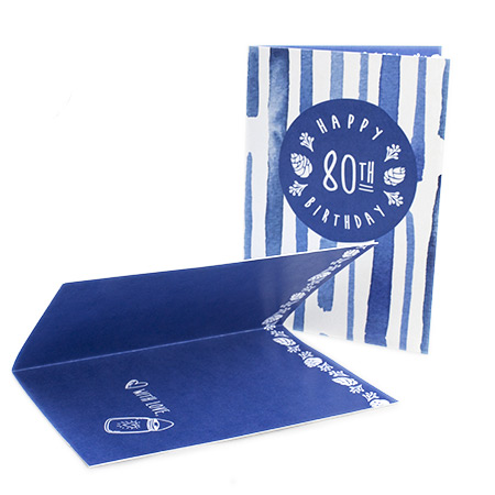 4pp A6 folded Greeting Card Uncoated