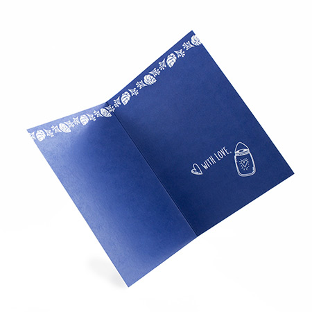 4pp A6 folded Greeting Card Uncoated