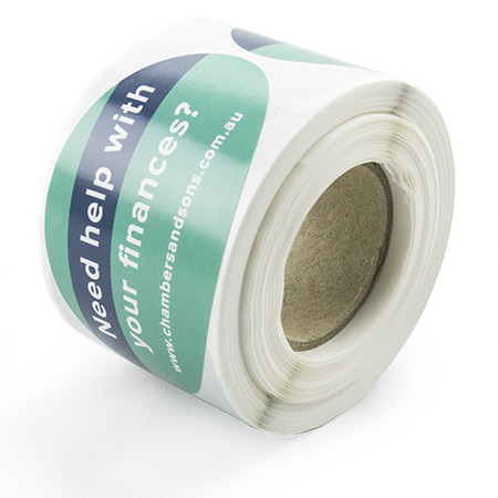 Oval Stickers on Roll