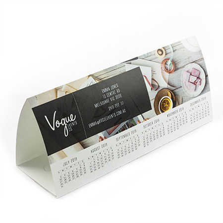 Tent Calendar 350gsm Gloss Artboard