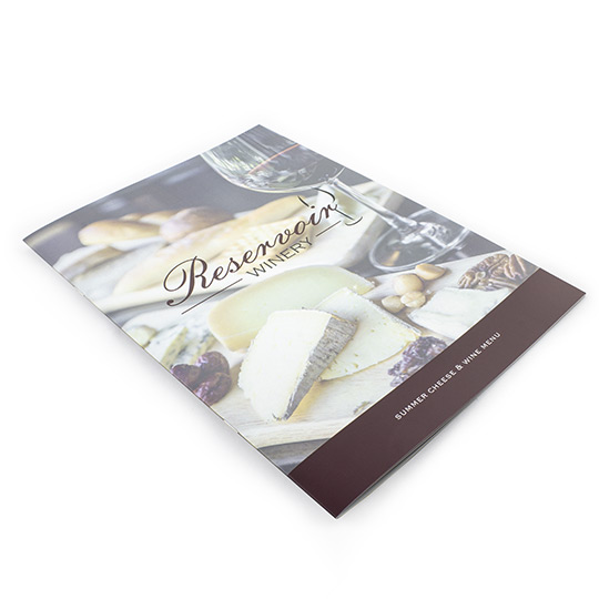 A4 Saddle Stitch 350gsm Hard Cover + Laminate