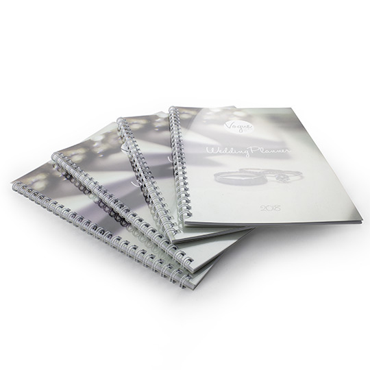 A5 Wire bound Printed Cover+PVC