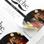 90x55mm Rectangle Stickers on Sheets