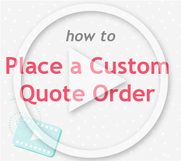 How to place a custom quote order