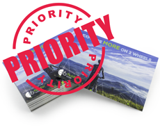 Individually Trimmed Stickers inc Priority Dispatch