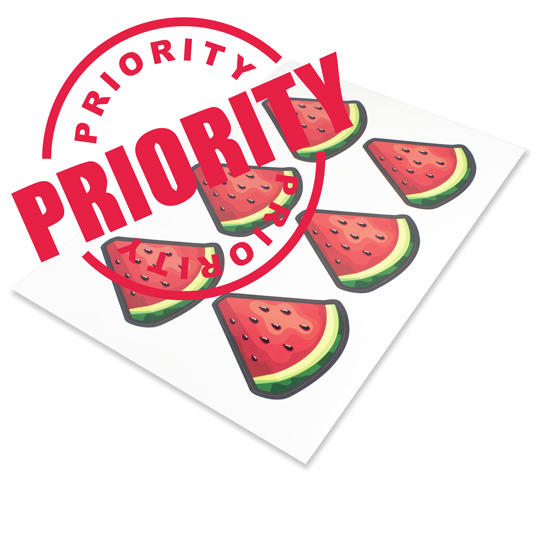 PRIORITY Custom Die-Cut Sticker