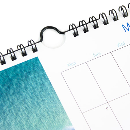 Wire Bound Calendar With Hanger