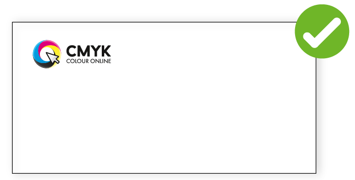 Envelope less than 25% ink coverage Envelope less than 25% ink coverage