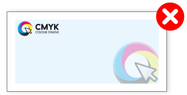 Envelope more than 25% ink coverage Envelope more than 25% ink coverage