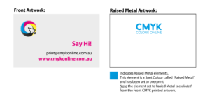 Raised Metal Artwork set-up