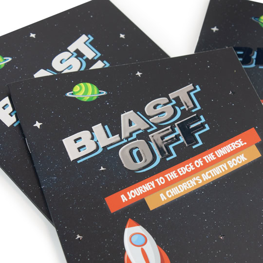 Raised Silver Special Embellishment Saddle Stitched Magazine